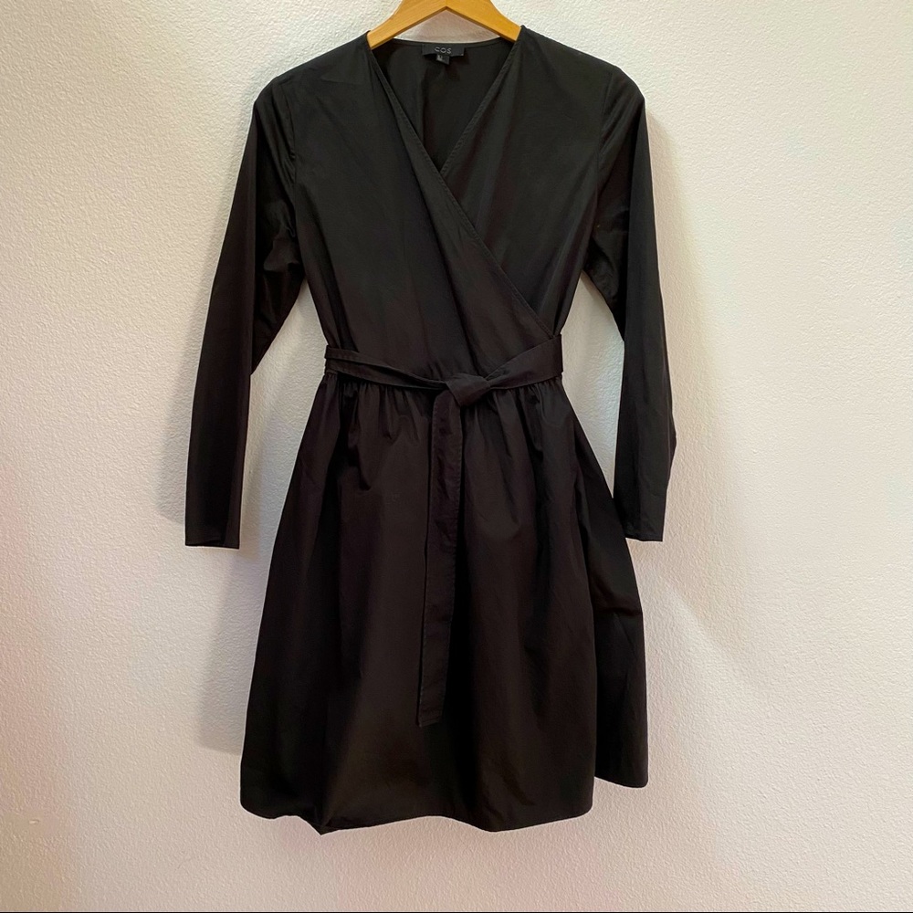COS wrap dress or top with voluminous skirt